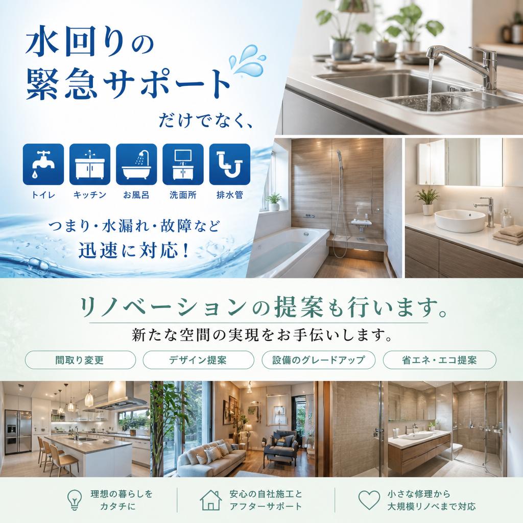 リフォームもお任せ！