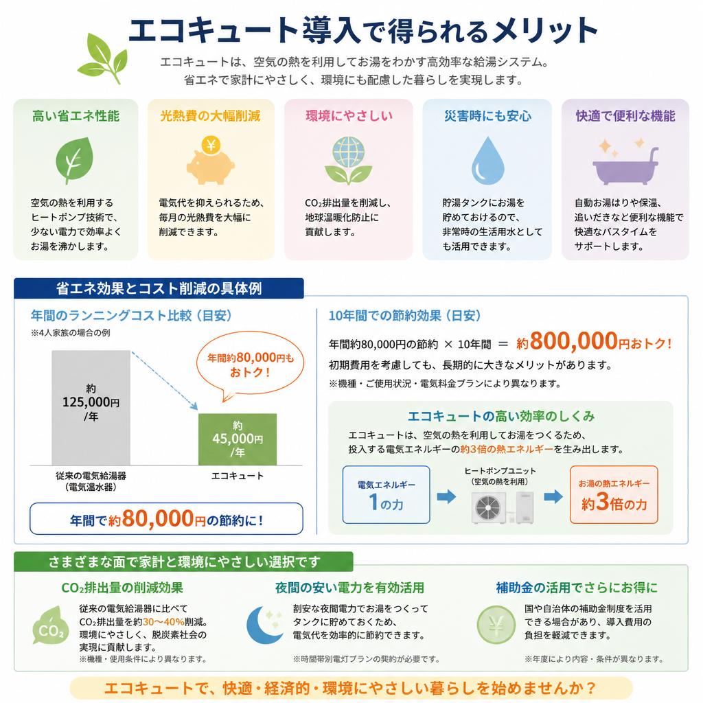 エコキュートのメリット