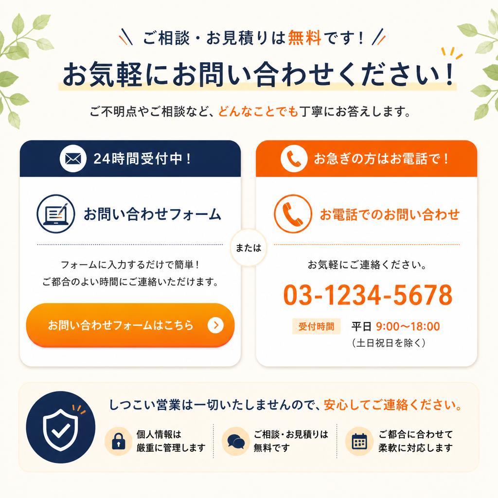 7. お問い合わせへの誘導