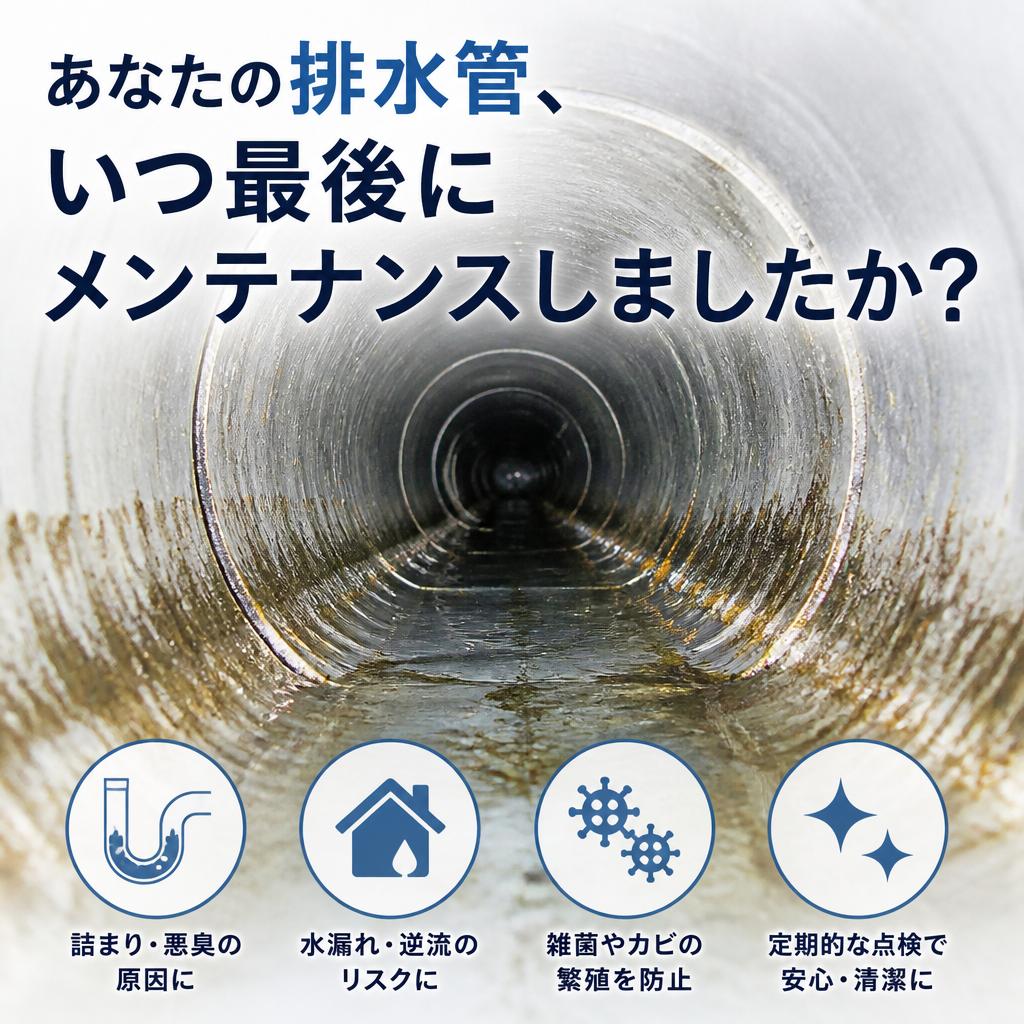 あなたの排水管、いつ最後にメンテナンスしましたか？