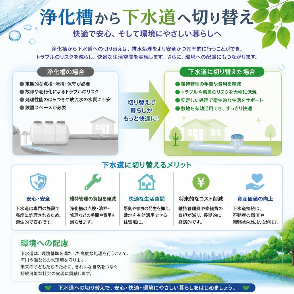 下水道への切り替えメリット