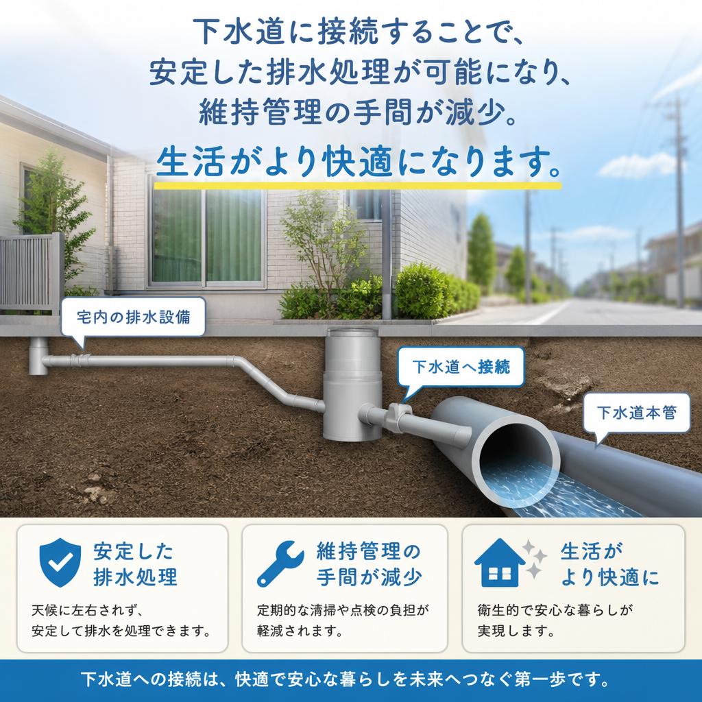 下水道への切り替えのメリット