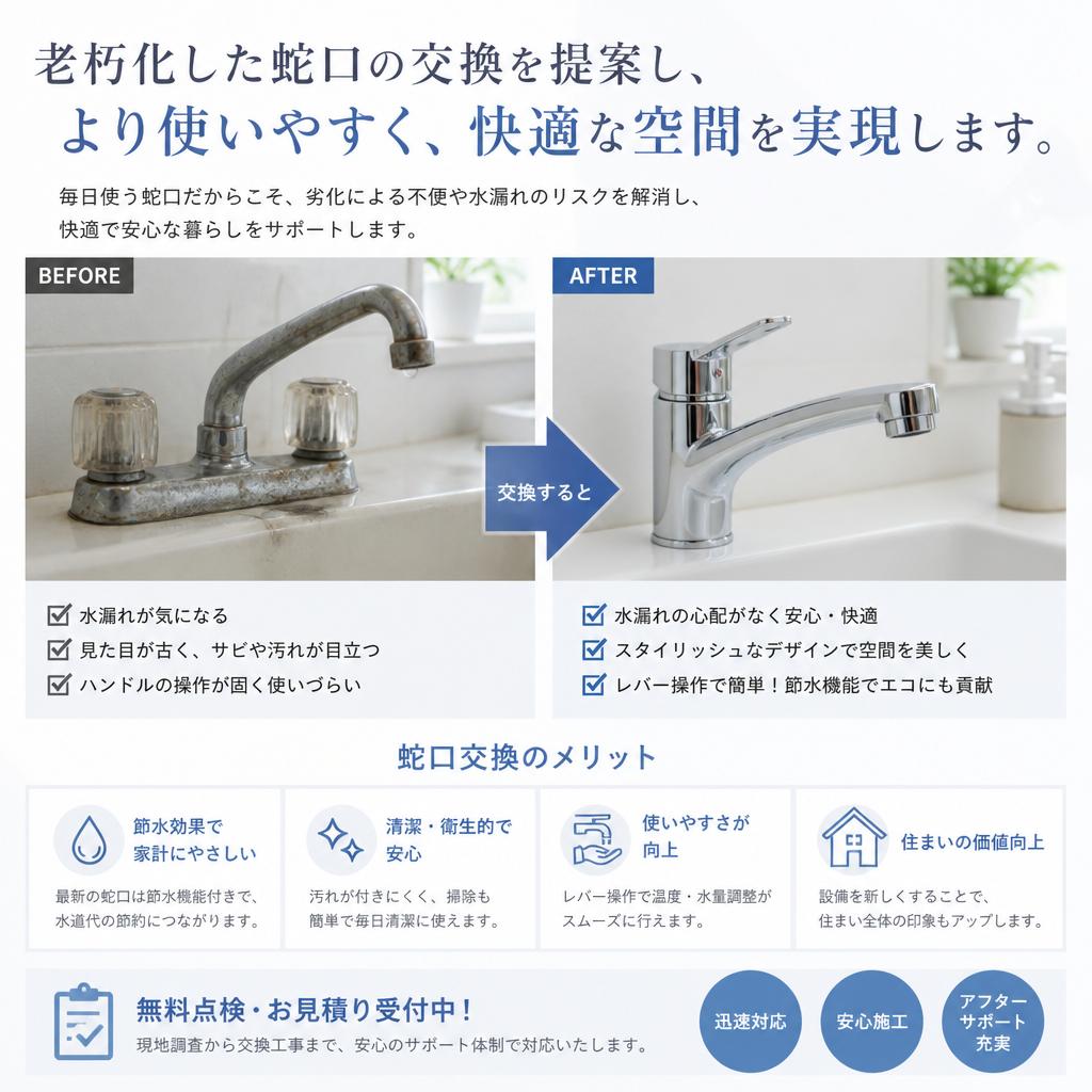 蛇口の交換