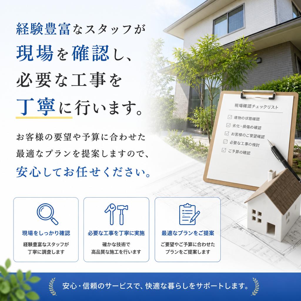 どのように工事を進めるのか