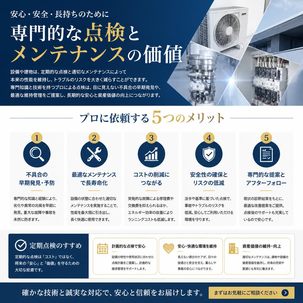 プロによる点検のメリット