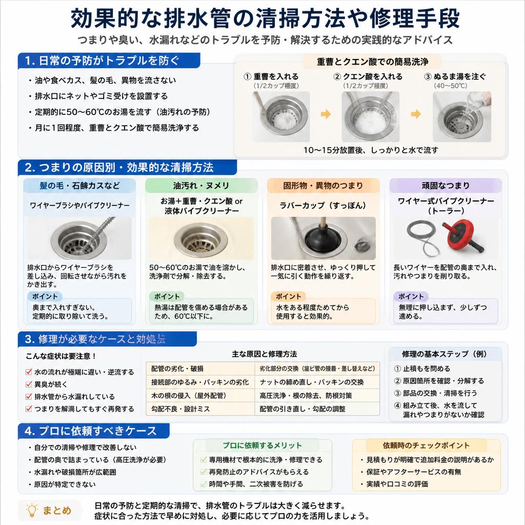 おすすめの清掃・修理方法