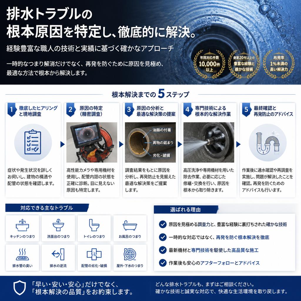 専門技術による根本解決