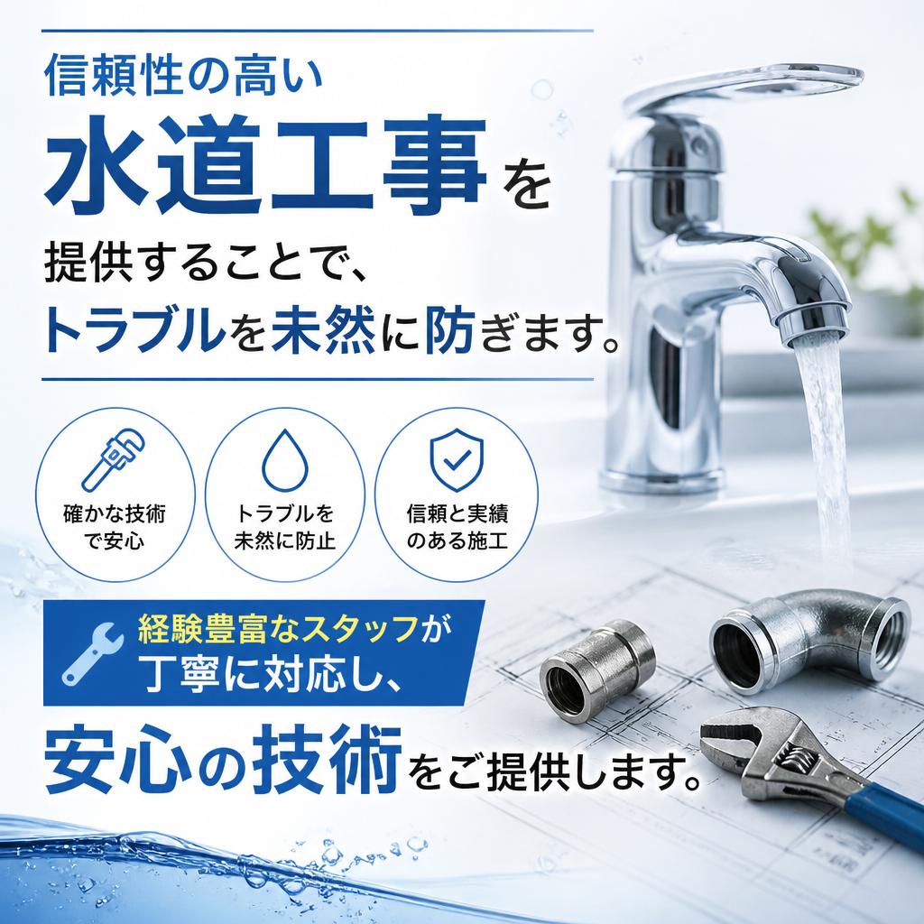 水道工事はプロにお任せ