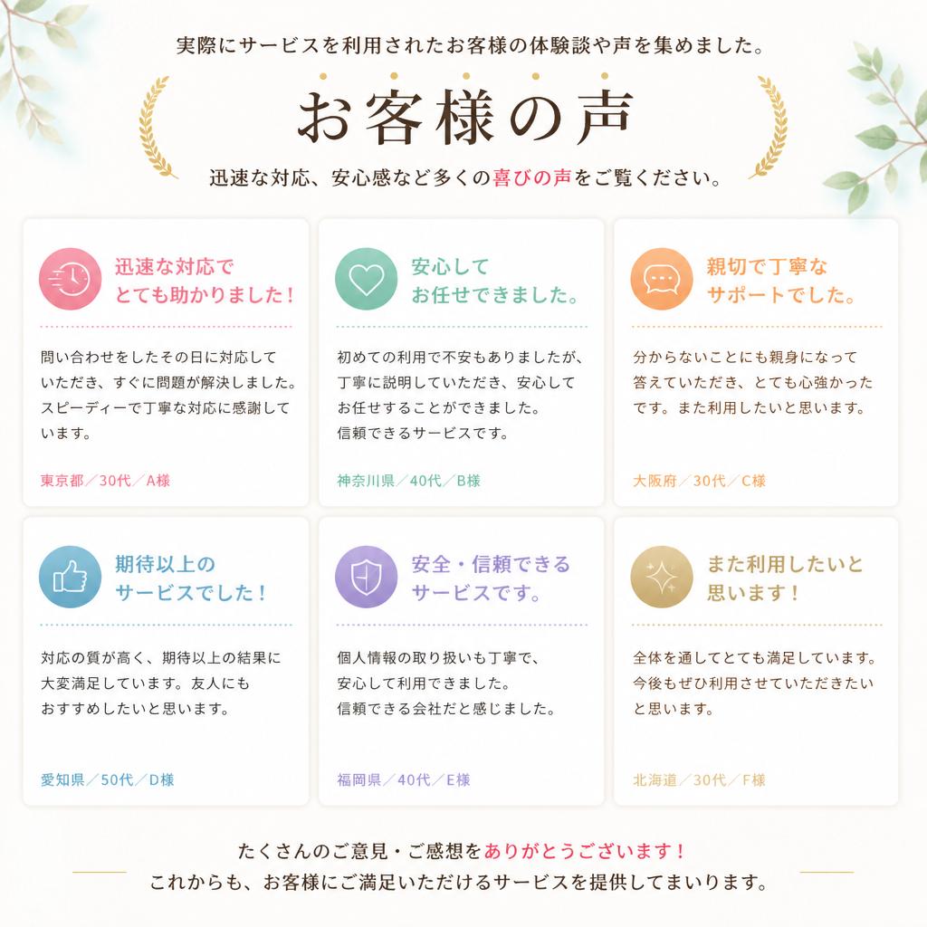 お客様の声
