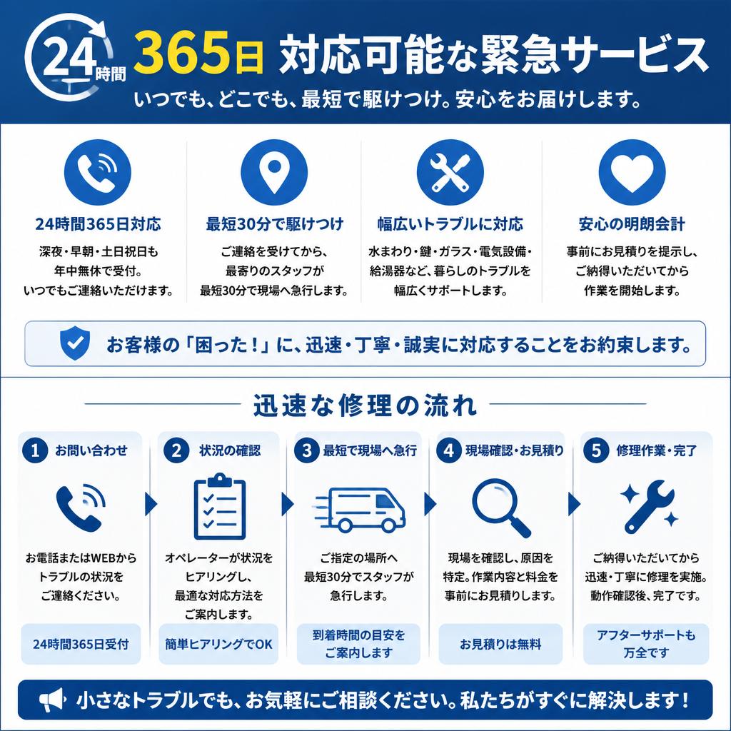 当社の緊急対応サービス