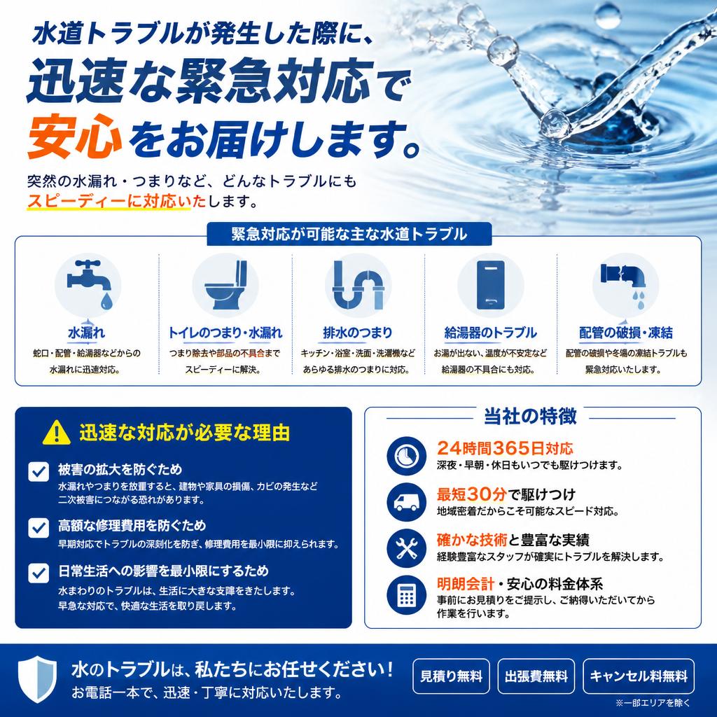 緊急修理が必要な時