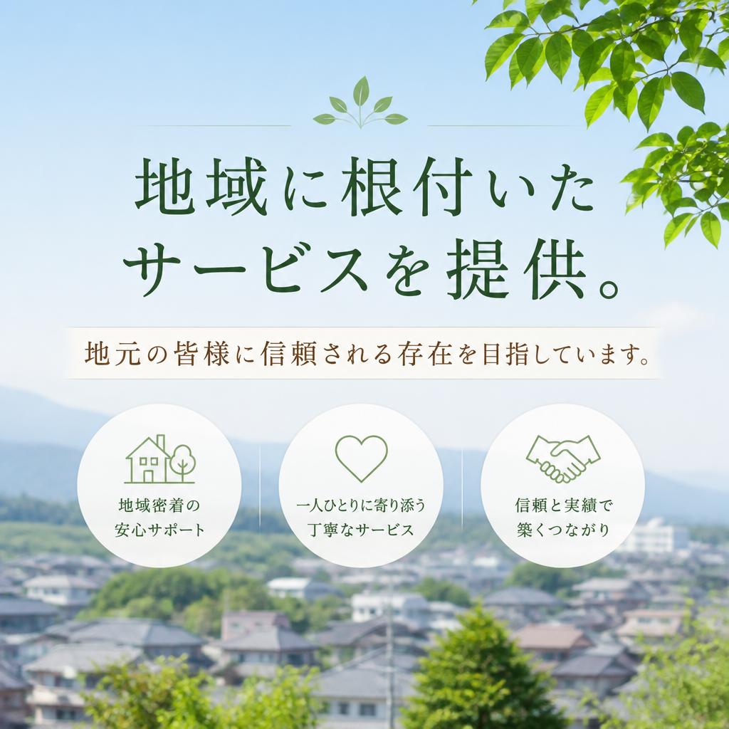 豊橋エリアに特化した地域密着型サービス