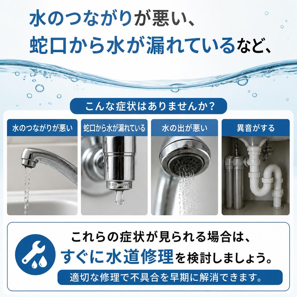 2. 水道修理が必要なサイン