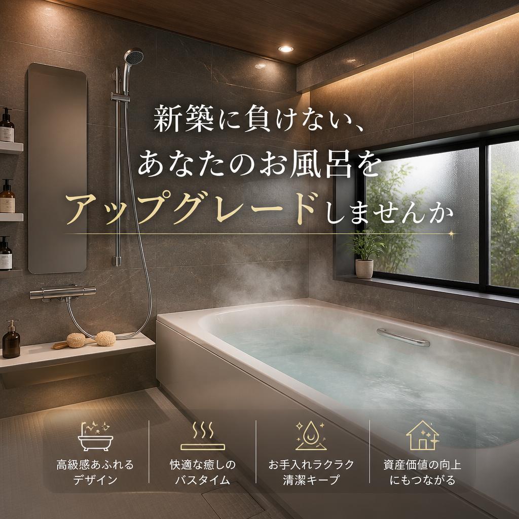 新築に負けない、あなたのお風呂をアップグレードしませんか