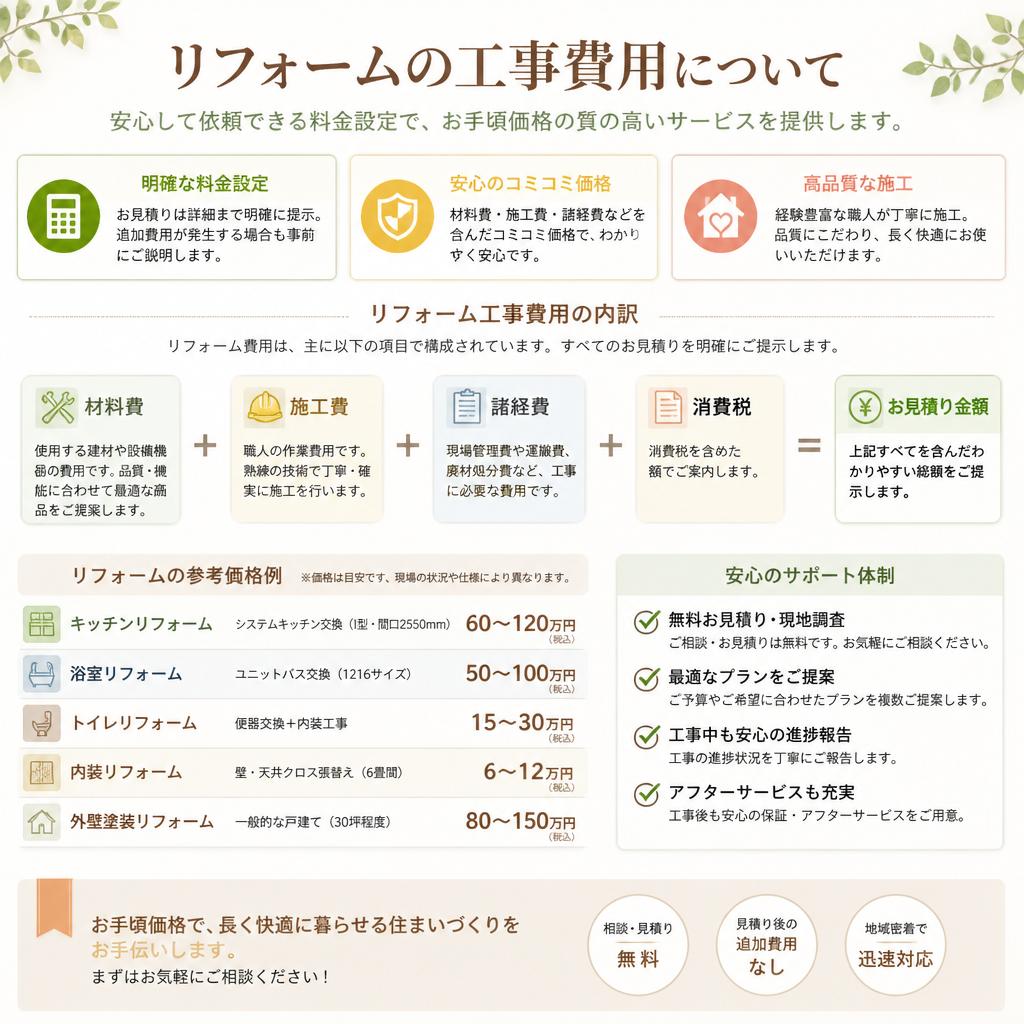 費用の透明性