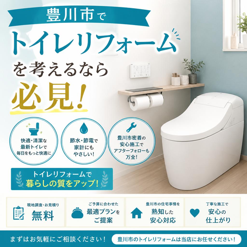 豊川市でトイレリフォームを考えるなら必見！