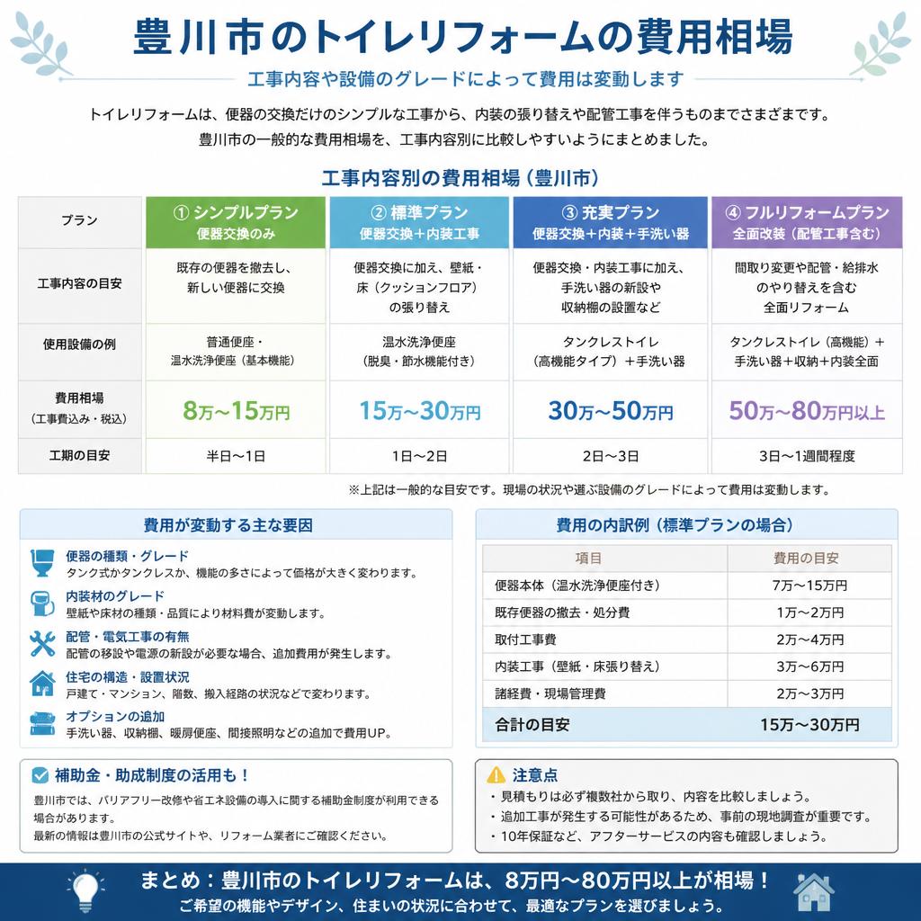 豊川市におけるリフォームの相場