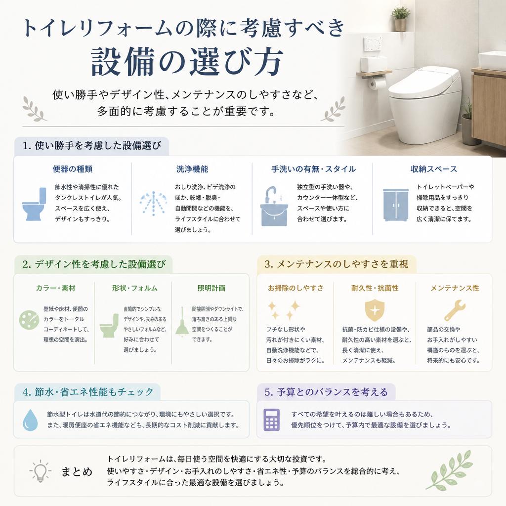 最適な設備の選び方