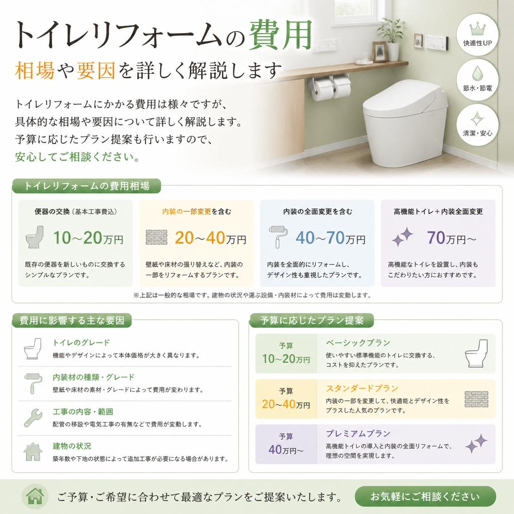 リフォームの費用について