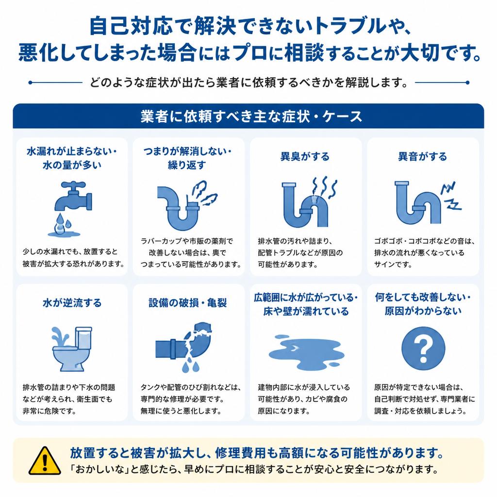プロにお願いした方がいい場合