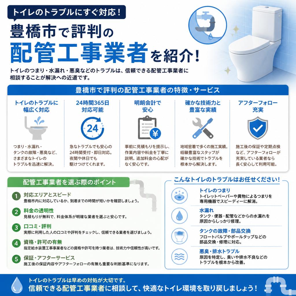 豊橋市の信頼できる配管工事業者の紹介
