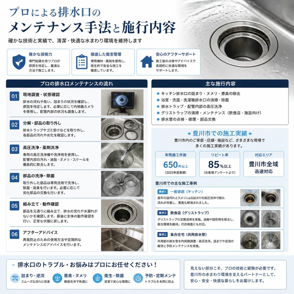 4. 排水口メンテナンスの具体的な手法