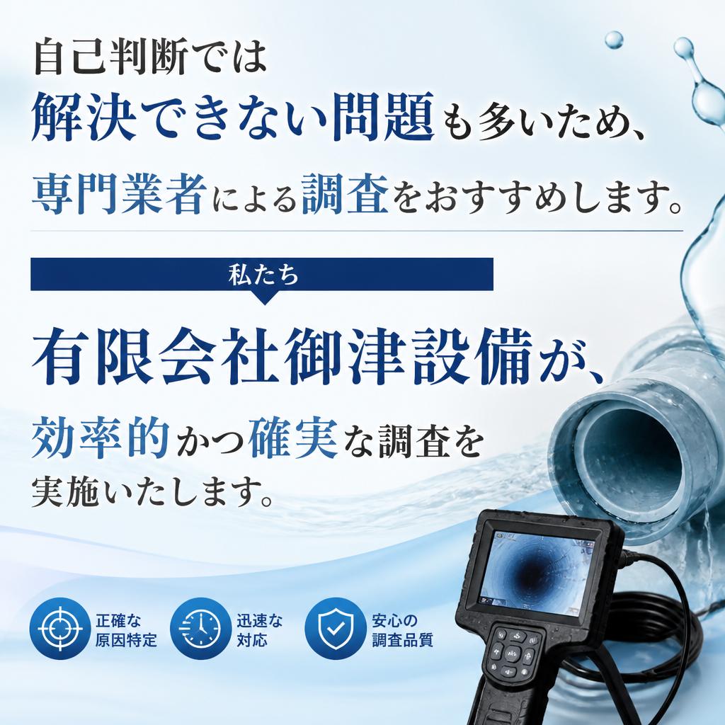 専門業者による漏水調査の重要性