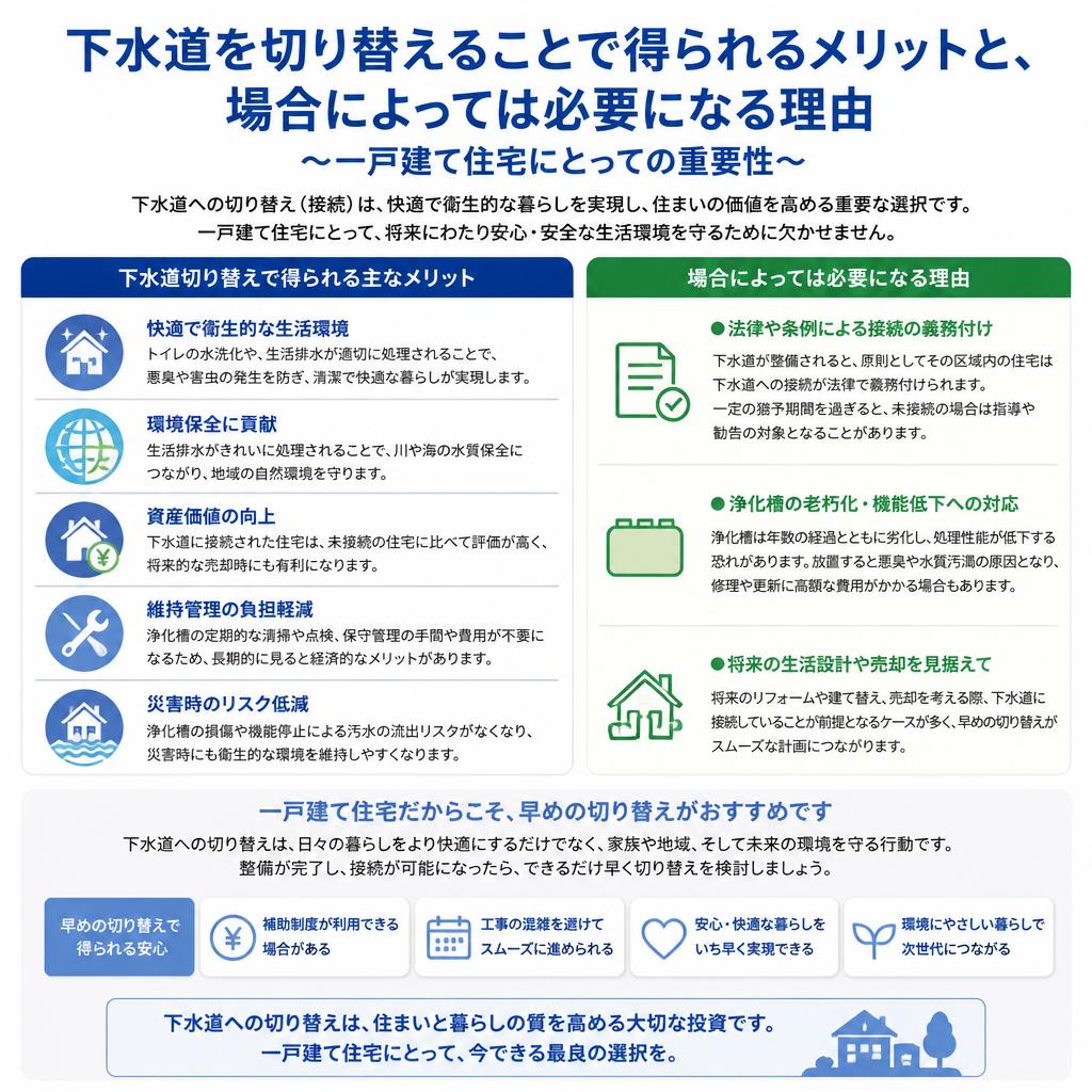 なぜ下水道切替工事が必要なのか？