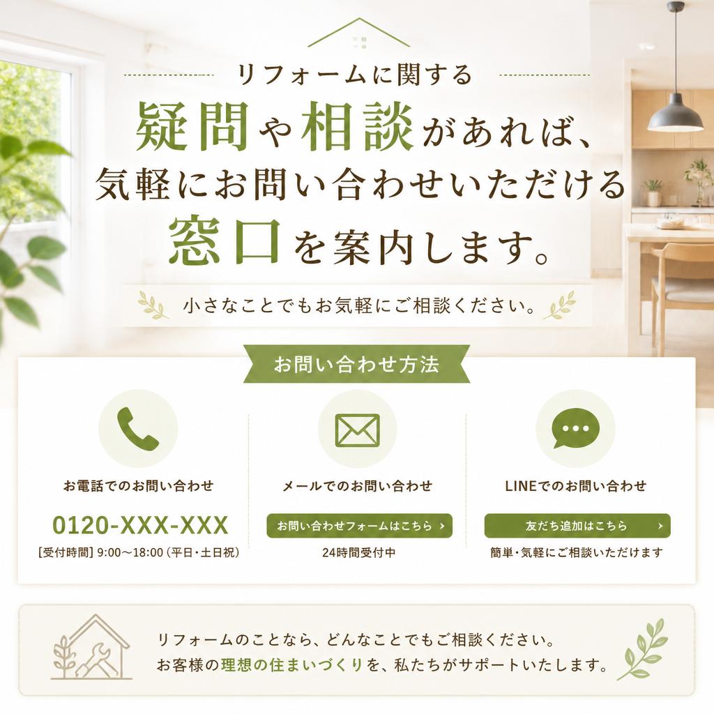 お問い合わせはお気軽に！