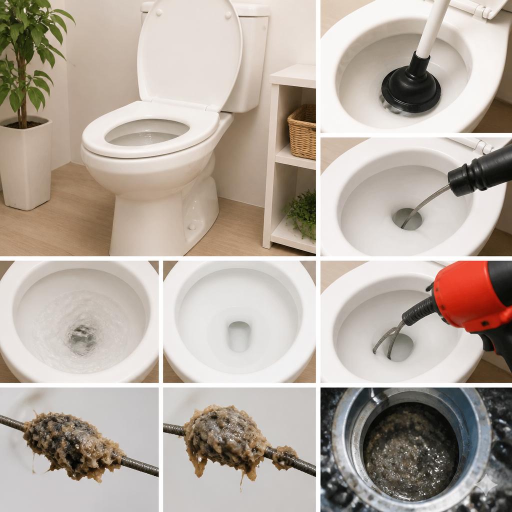 5. トイレ詰まり解消法